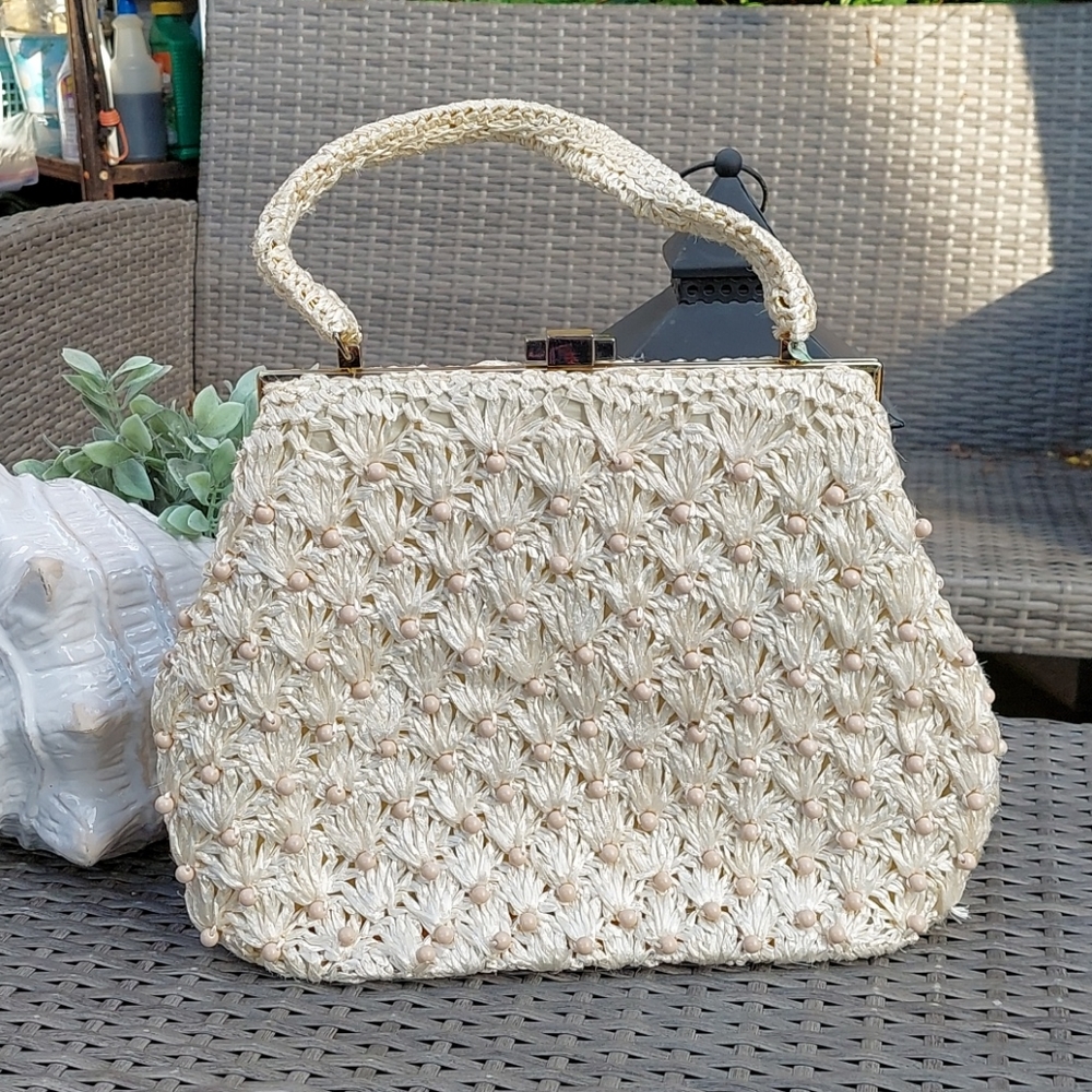 Vintage Garay Raffia Bag
